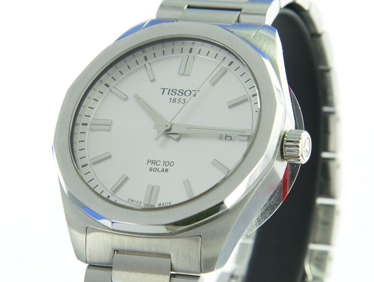 Tissot PRC 100 Solar 39mm Silber Quartz