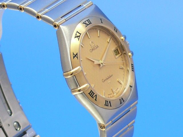 Omega Constellation Herren Quarz Stahl/Gold