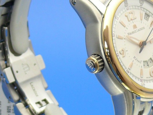 Maurice Lacroix Masterpiece Rveil Globe Stahl/Gold