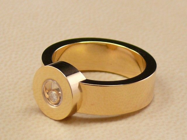 Chopard Happy Diamonds Ring 18K GG gr.53 UVP.1.680 