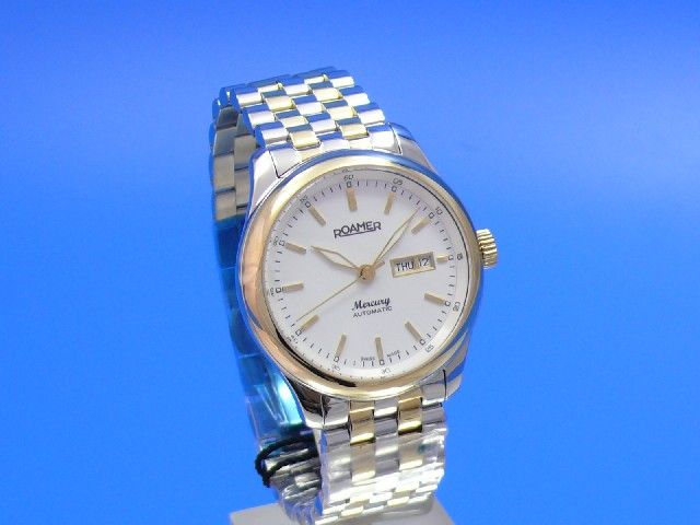 Roamer Mercury Herrenuhr Stahl/Gold (vergoldet)