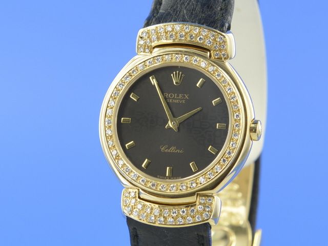 Rolex Cellini 18K Gelbgold Diamanten