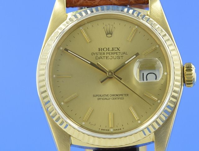 rolex oyster perpetual datejust 18k 750