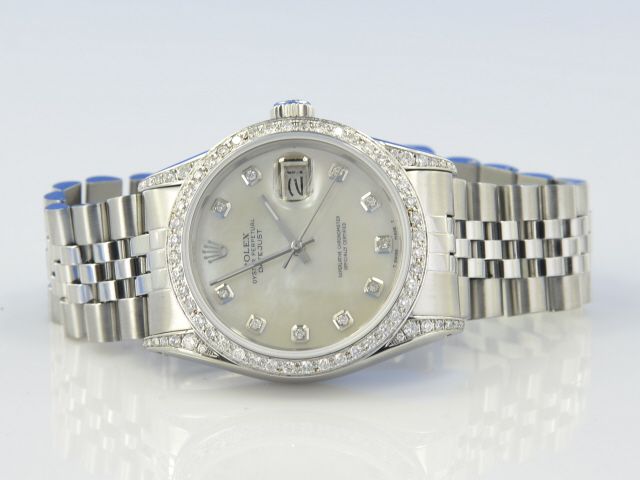 Rolex Datejust 36 mm Diamantbesatz nachtr�glich