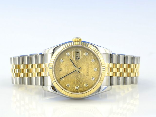Rolex Datejust 36 mm Stahl/Gold Diamant