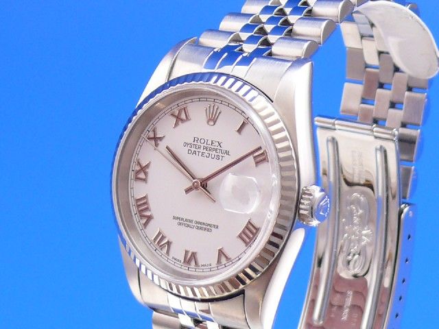 Rolex Datejust 36 mm Weigoldlnette