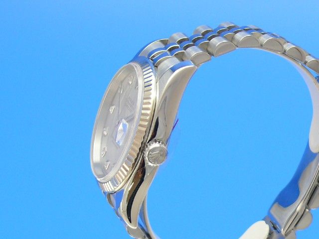 Rolex Datejust Herren Weigold/Diamanten