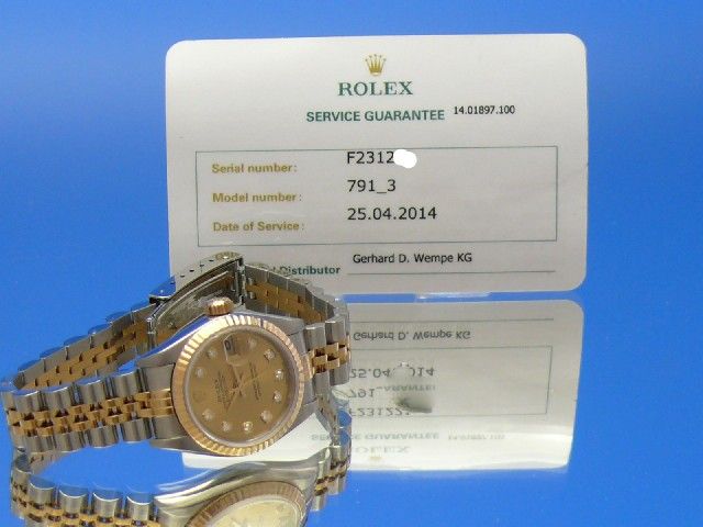 Rolex Datejust Lady Diamant Zifferblatt aus 2004 LP.8650�