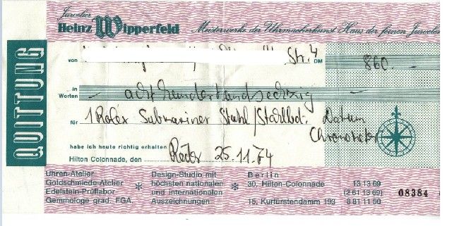 Rolex Submariner Rotschrift 1680