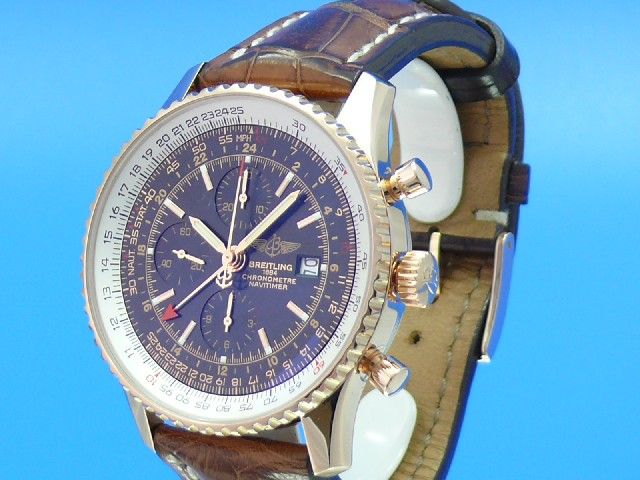 Breitling Navitimer World 18K Rsegold Limitiert!