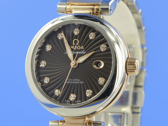 Omega De Ville Ladymatic Stahl/Rotgold
