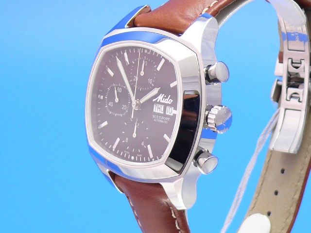 MIDO MULTIFORT RECTANGULAR CHRONO S NEU!