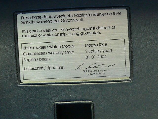 SINN Chronograph RX-8