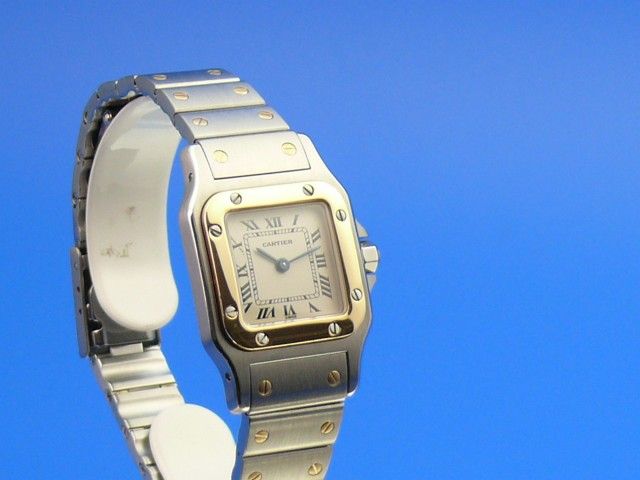 Cartier Santos Damen Stahl/Gold