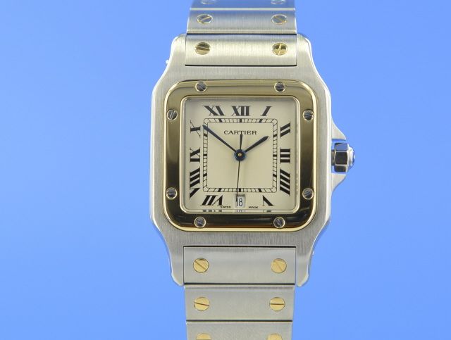 Cartier Santos Medium Stahl/Gold