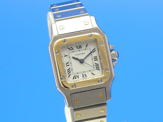 Cartier Santos Stahl/Gold Automatik Damen
