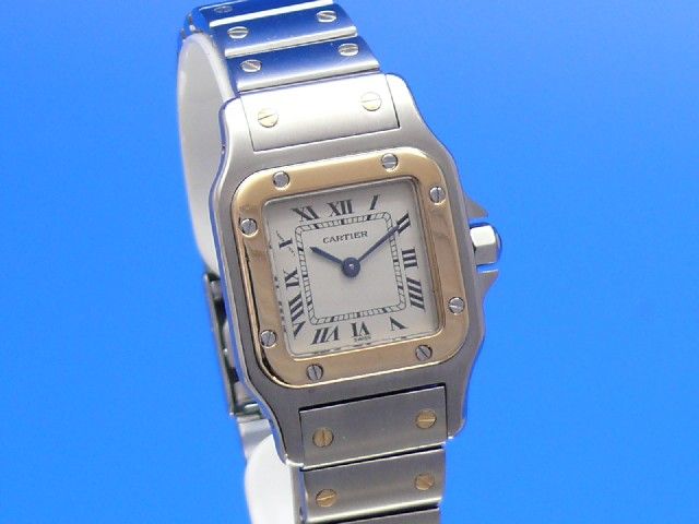 Cartier Santos Stahl/Gold Damen