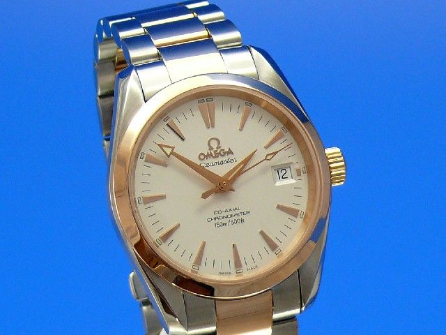 Omega Seamaster Aqua-Terra Mid Size Stahl/Rotgold