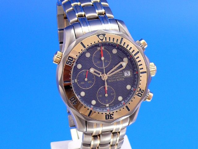 Omega Seamaster Diver 300M Chronograph Titan/Gold