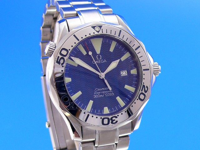 Omega Seamaster Diver 300m Blue Dial Quarz