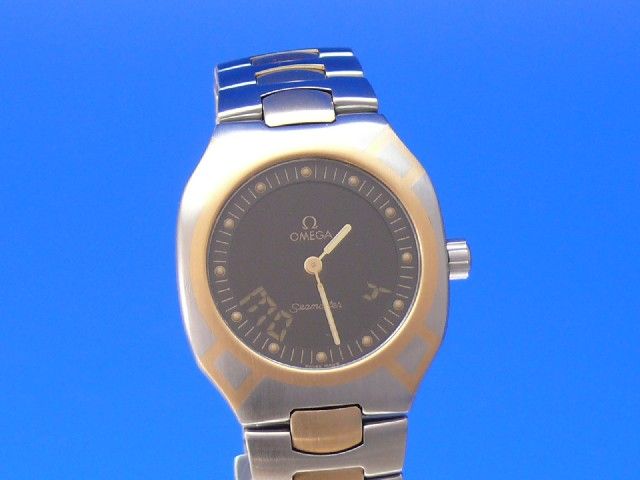 Omega Seamaster Multifunktion Stahl mit 750/- Goldeinlagen