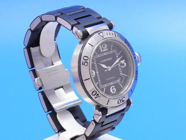 Cartier Pasha Seatimer Automatic Stahl/Kautschuk 40mm