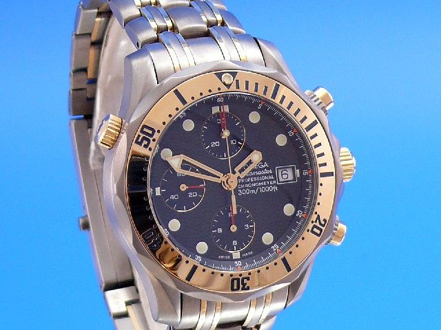 Omega Semaster Diver 300 Chronograph Titan /Gold