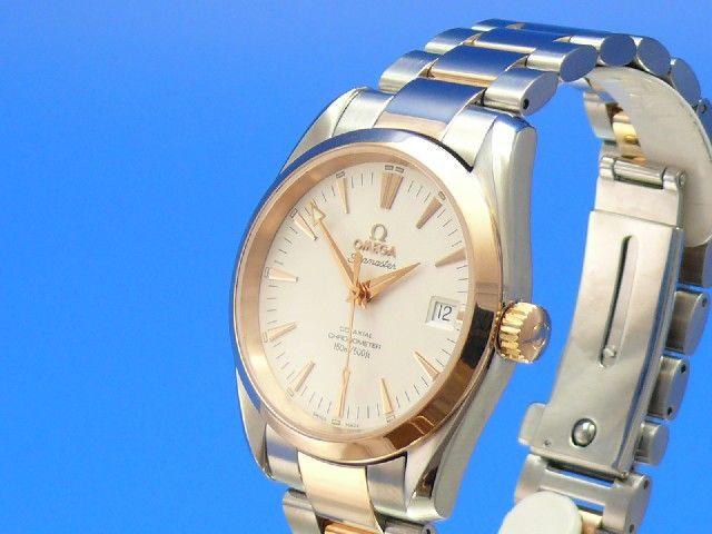 Omega Seamaster Aqua-Terra Mid Size Stahl/Rotgold