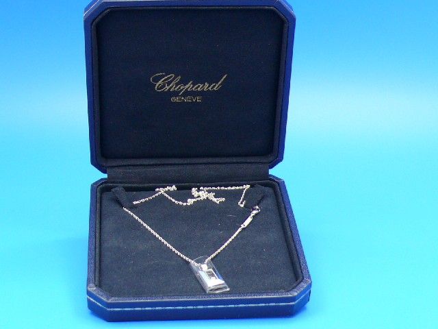 Chopard Happy Diamonds Squares Anhnger&Kette 18K/750 WG