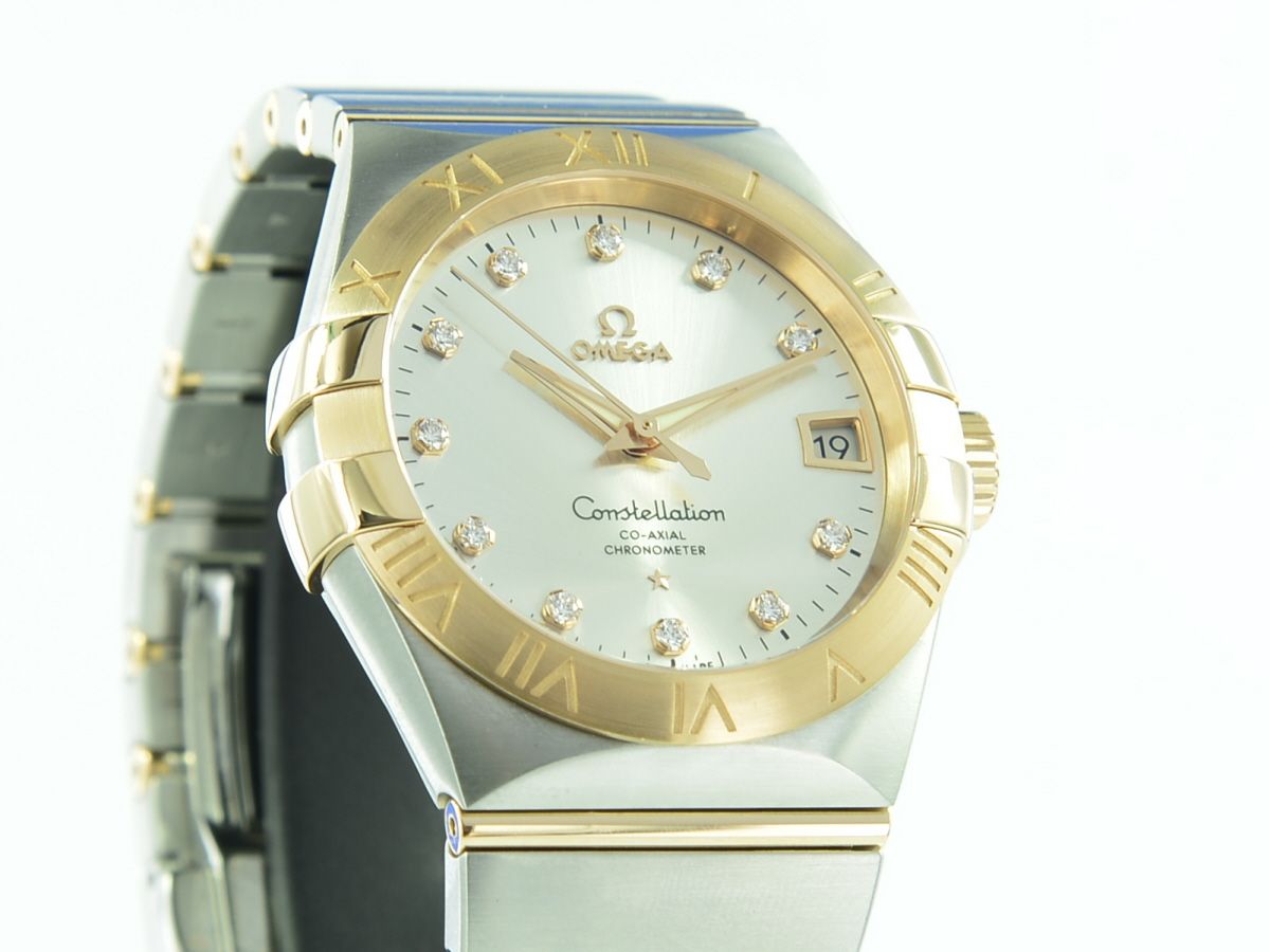 Omega Constellation 38 mm, Stahl ‑ Rotgold Co-Axial 8500