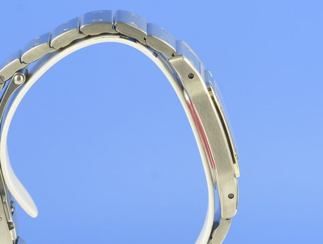 Cartier Santos Galbe Damen Stahl/Gold