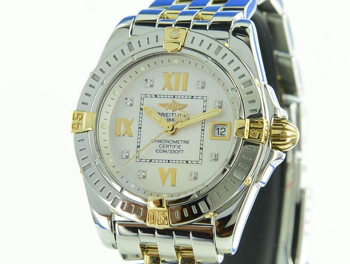 Breitling Cockpit Lady Steel/18K Gold Diamant Zifferblatt