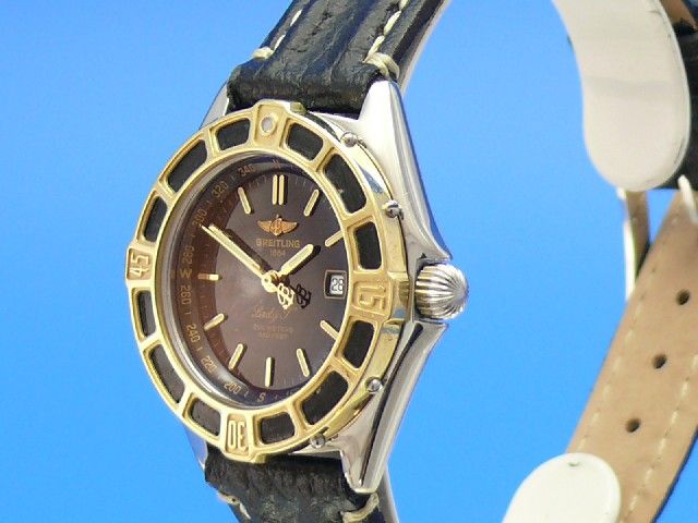 Breitling Lady-J Damen Uhr Stahl/Gold