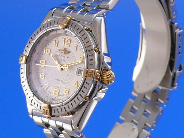 Breitling Lady Wings Cockpit Damenuhr Stahl / Gold