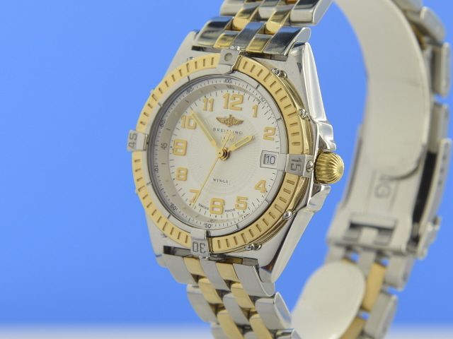 Breitling Wings Damen Stahl/Gold