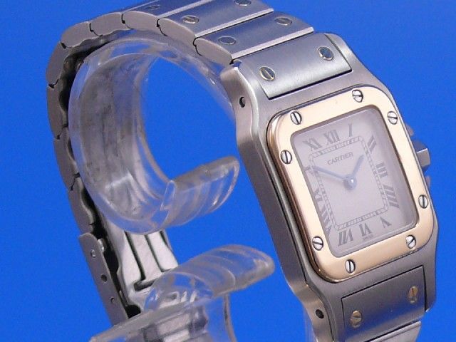 Cartier Santos Damen Stahl/Gold