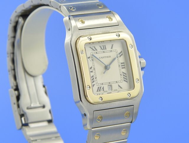 Cartier Santos Medium Stahl/Gold