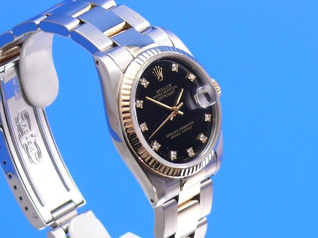 Rolex Datejust Medium Stahl/Gold Diamantblatt