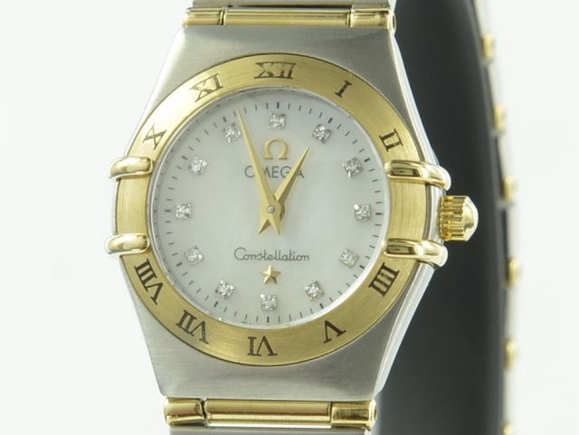 Omega Constellation Mother Of Perl Stahl/Gold Lady