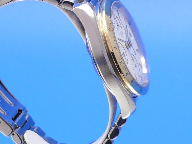 Omega Speedmaster Date Chronograph Stahl/Gold