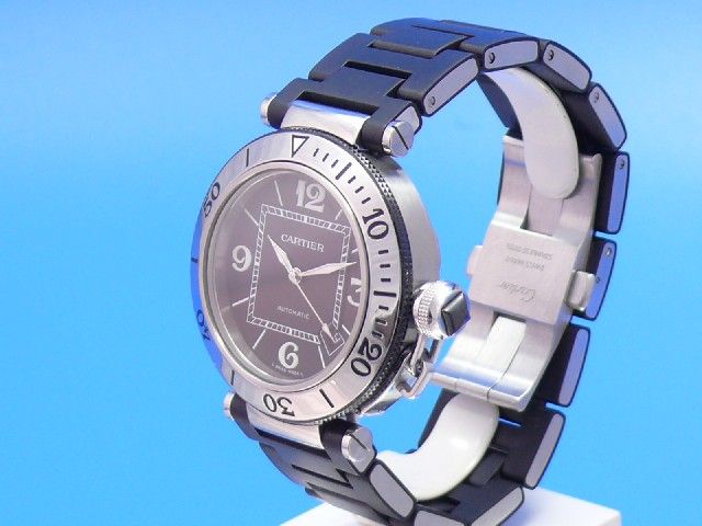 Cartier Pasha Seatimer Automatic Stahl/Kautschuk 40mm