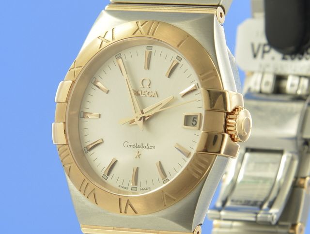 Omega Constellation 35 mm Quarz Stahl/Rotgold