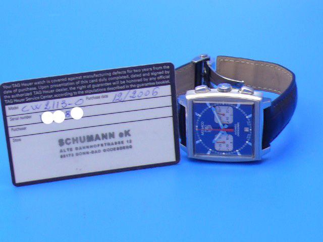 TAG Heuer Monaco Steve McQueen Re-Edition blau CW2113-0