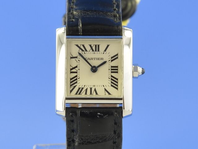 Cartier Tank Franaise Lady 18K White Gold