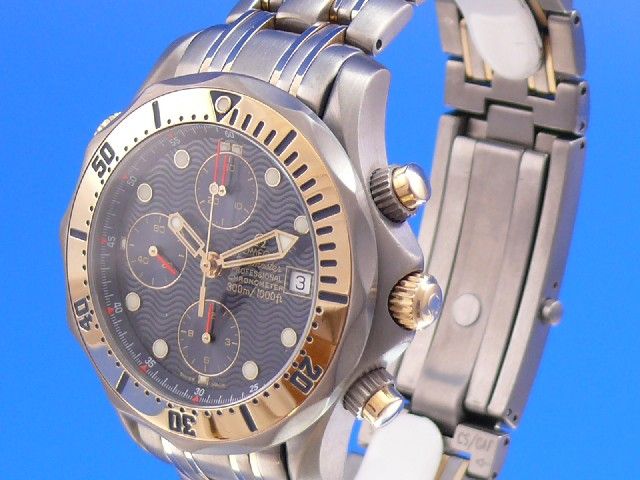 Omega Seamaster Diver 300M Chronograph Titan/Gold
