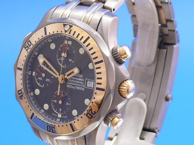 Omega Semaster Diver 300 Chronograph Titan /Gold