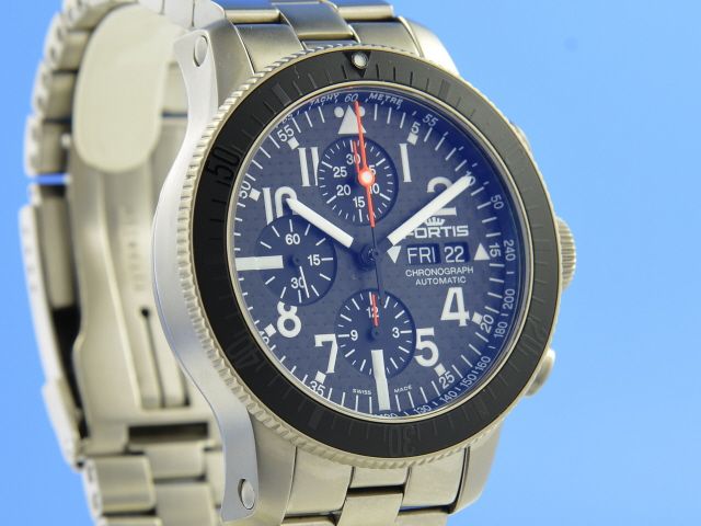Fortis B-42 Titanium Carbon Dial Chronograph