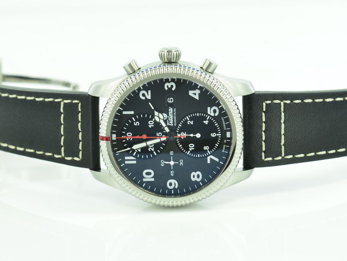 Tutima Glash�tte Grand Flieger Classic Chronograph 6402-01