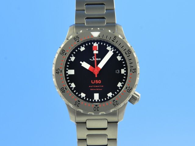 SINN U50 Taucheruhr mit U-Boot Stahl