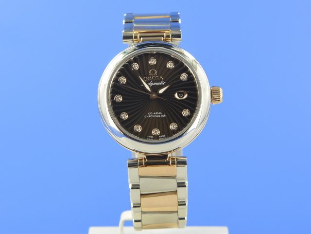 Omega De Ville Ladymatic Stahl/Rotgold